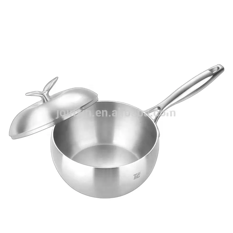 18cm Green no heavy metal household tableware pure titanium sauce pot and pan non-stick