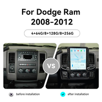 Radio Multimedia para Auto con Android 15, Pantalla Vertical, Navegación GPS para Dodge RAM 1500 2008-2012, Radio para Auto de 12.1 Pulgadas, Unidad Principal Estéreo