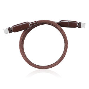 Câble USB tressé en nylon ultra-résistant avec tête rotative à 180 degrés, charge rapide, type C, pour <span class=keywords><strong>iPhone</strong></span> 15, Huawei, Samsung - Product Image 3