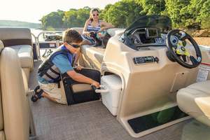 Directo de fábrica, 24 pies para Kinocean, Pontón, barco para Familia, GPS, soporte de caña de navegación, Turismo y Deportes, pesca, motor fuera de borda - Product Image 5