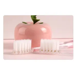 Escova de dentes para adultos, 6 pacotes, escova de dentes acessível para proteção de gomas macias, escova de dentes ultra macia com capa independente contra poeira