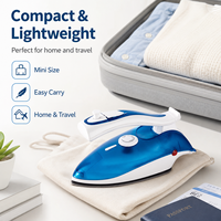 Fer à repasser électrique portable pliable avec poignée, température réglable, compact, idéal pour les voyages, pour la maison et l'hôtel, OEM ODM