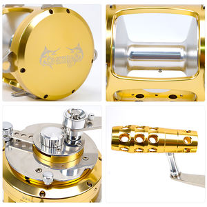 รอกตกปลาทะเลน้ำลึก 2 สปีด แบบคันโยก สำหรับตกปลาทูน่า ปลาฉลาม ตกปลาทะเลน้ำเค็ม ตกปลาจากเรือ ตกปลาแบบทรอลลิ่ง - Product Image 2