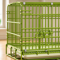 Cage pour chien renforcée et épaissie pour une utilisation intérieure, cage pliable avec plateau de toilette pour chiens de petite, moyenne et grande taille