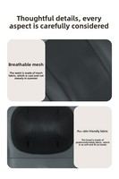 Coussin de massage de haute qualité en cuir et ABS, tapis de massage chauffant Shiatsu pour la maison, la voiture et le bureau