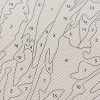 Kit de Peinture par Numéros DIY 40x50cm, Toile Pré-imprimée, Ensemble de Peinture Cerf et Forêt, Art Mural pour Adultes Débutants, Décoration Intérieure