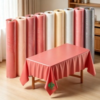 Nappe jetable personnalisée en PEVA, housse de table, nappe de mariage, nappe de fête imperméable, fournisseur