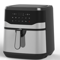 Friteuse électrique sans huile à air profond de 9,2 L à écran tactile numérique de grande capacité
