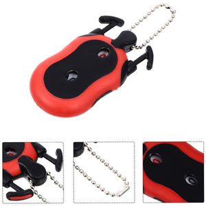 Compteur de score de golf miniature en gros, noir, en ABS, pour enregistrer les coups, avec clip, pratique - Product Image 3