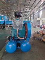 New18.5kw stationnaire Portable Piston compresseur d'air 18.5kw moteur 40bar pression de travail 220v AC réservoir de pompe à gaz pour Mine 22kw Air