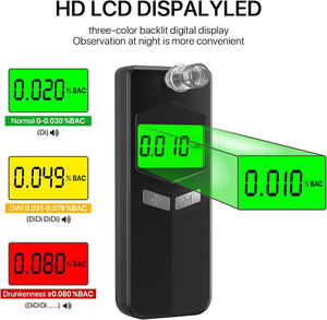 เครื่องมือทดสอบแอลกอฮอล์ในลมหายใจ EK972ได้รับการรับรอง CE จาก szeek พวงกุญแจแอฟริกาใต้การทดสอบอย่างรวดเร็ว0-0.190% Bac ต้องใช้แบตเตอรี่ AAA - Product Image 1