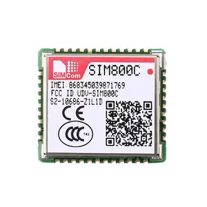 ICチップSIM800C GSM-GPRSモジュールワイヤレストランシーバー音声SMSデータ伝送ICチップLCC42オリジナル新品