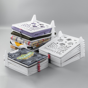 Bandeja de almacenamiento de plástico plegable grande para armario, organizador de armario, apilable, plegable, camisa, tablero de recibos, bolsa divisora de dormitorio - Product Image 1