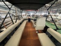 Bateau ponton de luxe en aluminium soudé de 19 pieds pour yacht à voile, bar de fête, salle de bain flottante, remorque motorisée, tourisme, pêche, moteur hors-bord
