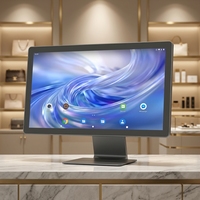 Terminal POS Android 14 ramping 15,6 inci FHD 1920*1080, Layar Sentuh Kapasitif 10 Titik, Bersertifikasi GMS, 4+64GB, Mendukung Mesin Kasir