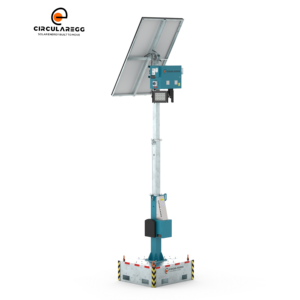 ระบบพลังงานแสงอาทิตย์แบบออฟกริด ชุดไฟฟ้าพกพาแบบเสาสูง จำนวนจำกัด - Product Image 2