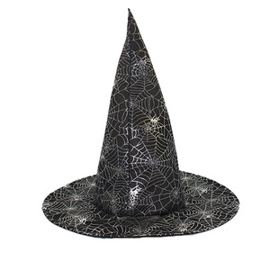 Cappello da strega in tessuto Oxford, cappello da mago, accessori per costumi di Halloween, cappello da strega di <span class=keywords><strong>Harry</strong></span> <span class=keywords><strong>Potter</strong></span>, cappello da strega - Product Image 4