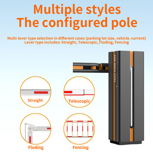 Nhà Máy Giá LPR máy ảnh Robot cổng rào cản tấm giấy phép công nhận Straight-Bar tất cả-trong-một bãi đậu xe hệ thống quản lý - Product Image 5