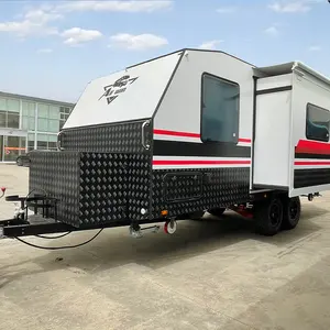 Remolque todoterreno con baño independiente, autocaravana 4x4, gran espacio para familia, proveedor de China