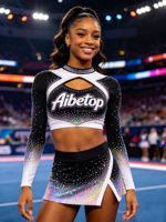 Uniformes de pom-pom girls personnalisés pas chers, haute qualité, conception gratuite, OEM ODM, costumes de cheerleading, fournisseur en gros
