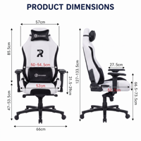 Chaise pivotante en tissu de qualité supérieure 360 degrés bureau à domicile hauteur réglable Chaise de jeu PC avec dossier inclinable pas cher élégant
