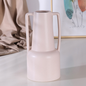 モダンなラインシリンダー装飾花瓶ポット白い背の高い北欧セラミック花瓶デスクトップ装飾用 - Product Image 6