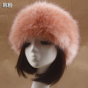 <span class=keywords><strong>2022</strong></span> <span class=keywords><strong>hiver</strong></span> épais fourrure russe fausse fourrure bandeau moelleux filles chapeau de Ski avec cache-oreilles pour les scènes de plage en plein air - Product Image 4