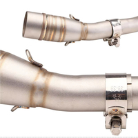 Système d'échappement de moto en acier inoxydable, tuyau intermédiaire à glissière, ligne d'échappement pour scooter Yamaha X-MAX 300 Xmax300 2017-2022