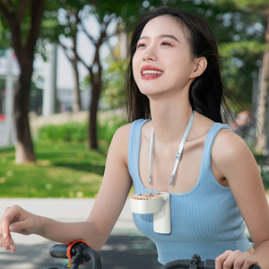New Products 2026 Handheld <b>Mini</b> <b>Fan</b> 3600mAh High Speed <b>USB</b> Rechargeable Foldable Neck Wearable LED Display Portable Outdoor Use - Product Image 2
