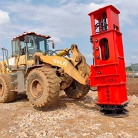 Compacteur hydraulique à impact rapide pour chargeuse, machine de compactage de sol montée sur chargeuse pour le compactage de la remblaissement des fondations
