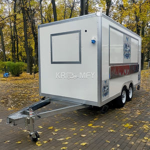 Camión de Comida con Ventana Deslizante, Carrito de Comida Rápida, Cocina Móvil, Remolque de Comida - Product Image 4