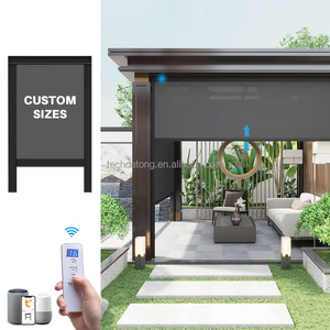 Sistema de Protección Solar Motorizado Eléctrico con Control Remoto, Ligero y Fácil de Operar, para Jardín o Patio, con Cremallera Antioxidante - Product Image 6