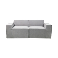 Neues Beliebtes Komprimiertes Sofa mit 2 Sitzen Kleines Modulares Sofa CE-Zertifiziert Sicherer Schaumstoff-Couch für Apartment Wohnzimmer Sofa