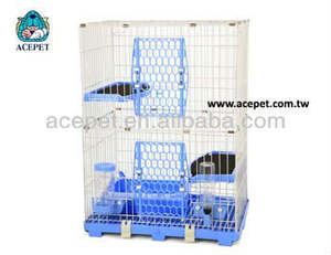 610-M2Y Acepet Wholesale Pet Supplies Custom Design <b>Cage</b> <b>Cats</b> Big Size With Boards Drinker Feeder and Litter Tray - Product Image 3