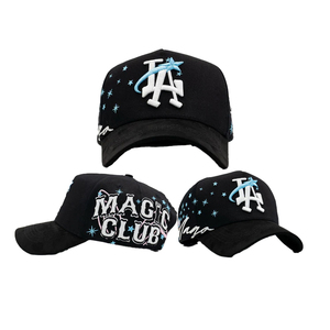 Casquettes <span class=keywords><strong>de</strong></span> baseball snapback en daim à 5 panneaux <span class=keywords><strong>de</strong></span> haute qualité 31 Hats X Backpack Boyz pour hommes, vente en gros avec logo brodé Thirty One Hats - Product Image 1
