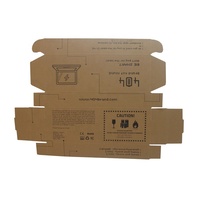 Boîte d'emballage en carton ondulé brun kraft pour vêtements, chaussettes, sous-vêtements, cadeaux, cosmétiques, shopping, expédition, envoi postal, avec logo personnalisé