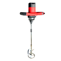 Mélangeur de peinture électrique portatif, petite perceuse à mélanger le béton avec pelle mélangeuse et vitesse variable