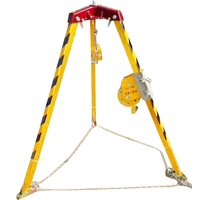 Trépied télescopique d'urgence pour la lutte contre l'incendie Trépied de sauvetage en aluminium Trépied réglable multifonctionnel avec treuil