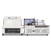 Machine de scellage et de découpe thermorétractable entièrement automatique à deux étapes, haute vitesse 0-35 PPM, pour la vaisselle, les boîtes en carton et le film de protection pour œufs