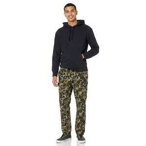 Sweat-shirts à capuche pour hommes personnalisables, couleur unie, polaire respirant, séchage rapide, pour l'hiver, usage extérieur, uni - Product Image 1