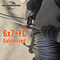 Kabel Baja Pesawat 6X7+FC GOST3069-80 untuk Sistem Jaring Pertahanan Udara, Kabel Galvanis
