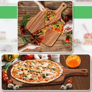 Planche à découper rectangulaire en bois d'acacia, durable, pour steak, plateau à fromage, idéale pour les fêtes - Product Image 4