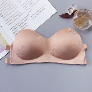 Soutien-gorge push up pour femmes, sous-vêtement jetable sexy, couleur beige - Product Image 3