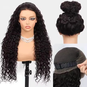 Perruque HD 360 Full Lace Cheveux Humains Brésiliens Bouclés Profonds, Prédécoupée Sans Colle, Ajustement Parfait, Cordon de Serrage, Onde d'Eau - Product Image 3