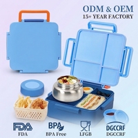 Boîte à lunch portable pliable pour enfants, boîte bento de qualité alimentaire, boîte à lunch chauffante au micro-ondes pour le travail, isolation thermique ODMOEM