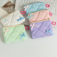 Pochette de Maquillage Mini Personnalisée en Gros, Trousse de Toilette Portable pour Femme, Petite Pochette de Voyage à Fermeture Éclair, Portefeuille et Sac Cosmétique pour Rouge à Lèvres