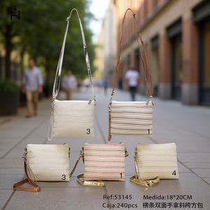 Bolso Bandolera Horizontal de Doble Cara con Asa, 18x20cm, Bolso de Pecho para Mujer - Product Image 3