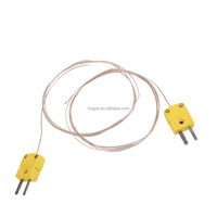 Kabel Pengukur Suhu Tipe Titik Solder TT-K-30 KIC Sensor Termokopel Tipe K dengan Berbagai Konektor