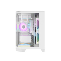 Boîtier d'ordinateur de jeu de bureau compact AntarcChill, compatible avec un refroidisseur liquide de 360 mm, tour moyenne pour usage multi-usage, microATX