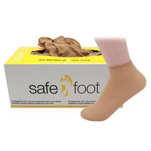 Wholesale Boots <strong>Socks</strong> Transparent Disposable Customized Nylon <strong>Polyester</strong> One Time Try-On Foot <strong>Socks</strong> - Product Image 3